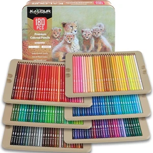 KALOUR PDAS 180 Juego de Lápices de Colores para Adultos y 180 unidades (Pack de 1)  - Imagen 1 de 7