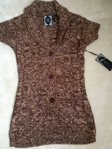 New With Tags Yoki Caroline Sweater In Brown Size Medium - Picture 1 of 4