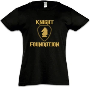 BLACK KNIGHT FOUNDATION LOGO Kids Girls T-Shirt Rider K David 2000 Kult K.I.T.T. - Picture 1 of 1