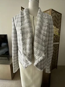 iro metallic tweed cropped jacket sz fr 36 - Picture 1 of 8