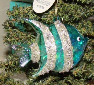 Dept. 56, Coast to Coast Collection ANGEL FISH Glass Ornament (6002585) - Picture 1 of 10