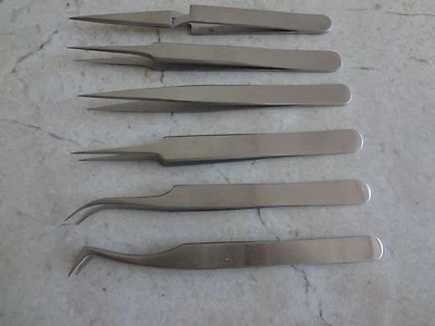Ecomony Swiss-Style Tweezers Set of 6 Tweezers - Image 1 of 4