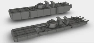 T6 Flotation Device mit Sherman M4A2 WW2 Bausatz Kit 3D Druck 1:87 -  1:35 - Picture 1 of 12