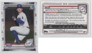 2020 Bowman Draft Chrome Bobby Miller #BD-38