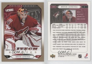 2005-06 Upper Deck Victory Gold /100 David LeNeveu #267 Rookie RC