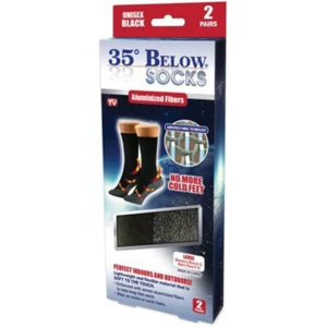 35° BELOW Thermal Insulated Socks for Men and Women Size Large - 2 Pair - NEW! - Picture 1 of 4