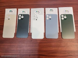 Lot of 5 iPhone 13 Pro Max Back Glass Replacements OEM quality with LOGO - Picture 1 of 2