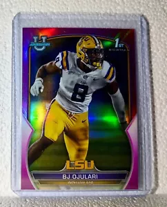 BJ Ojulari 2022 Topps 1st Bowman U Football #58 Pink Refractor Card LSU - Picture 1 of 2