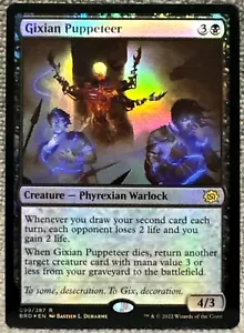 Magic The Gathering Gixian Puppeteer FOIL The Brothers' War - Magic the Gathering 99/287 Raro Magic The Gathering - Imagen 1 de 2