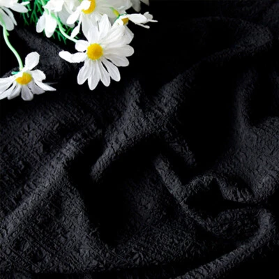 Elegant Chiffon pleated yarn Fabric for Dresses Breathable Blouses Sewing Fabric - Image 1 of 4