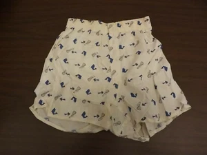 Robby Boy Vtg 1950s NEW NWOT Boys Sz 8 Fly Fishing Print Cotton Boxers Underwear - Picture 1 of 5