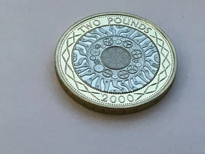 Simply Coins~ 2000 PROOF TWO 2 POUND TECHNOLOGY STANDING ON THE SHOULDERS - Picture 1 of 5