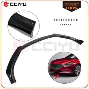 Parachoques delantero para Mazda 6 2014-2018 alerón divisor labio 3 piezas negro brillante - Imagen 1 de 10