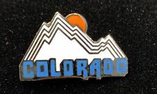 Vintage - Colorado State Rocky Mountains Map Enamel Lapel Souvenir Pin 80’s