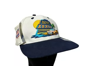 Super Bowl 33 Hat XXXIII NEW NWT NOS 1999 Denver Broncos Vintage Cap Strap Back - Picture 1 of 13
