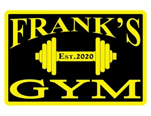 SIGNO DE GIMNASIO PERSONALIZADO TU NOMBRE ES FECHA Calidad Aluminio Alto BRILLO COLOR POR D744 - Imagen 1 de 2