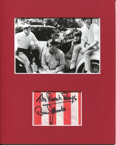 Bruce Johnston The Beach Boys I Write The Songs Signed Autograph Photo Display Cover