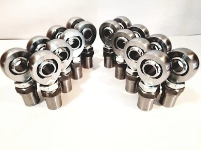 Kit de tapones hexagonales de 1 1/4" 4 eslabones sin espaciadores Junta Heim de 1,25" 8L+8R Foto 1 de 4