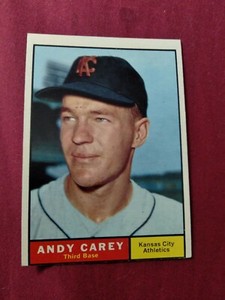 1961 Topps #518 Andy Carey, EX/EX+