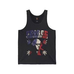 Camiseta sin mangas George Funny cannabis 420 fumador punk hipster amante de la hierba regalo - Imagen 1 de 17