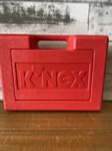 K'NEX Vintage Set Red Hard Carry Case Building Set Lot with Manual - Picture 1 of 3