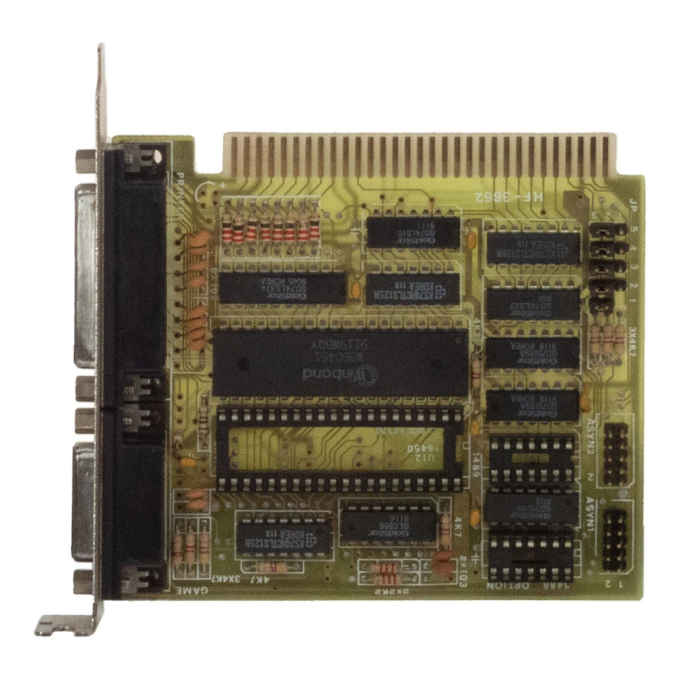 Multi Io Winbond HF-3862 Lpt Game Com Isa Scheda - Immagine 1 di 3