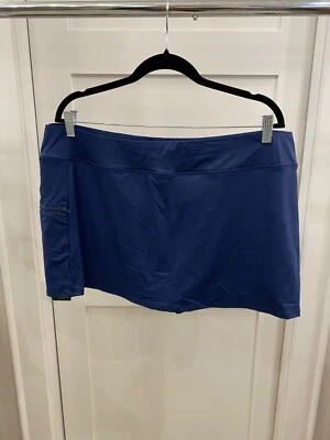 Beach House Women’s Size 20W Navy Swim Skort Bottom w/ Zipper Pocket - Image 1 of 3
