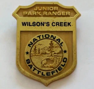 Wilsons Creek National Battlefield Badge Junior Park Ranger Pin Plastic Jr - Picture 1 of 2