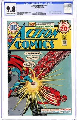 Action Comics #441 CGC 9.8 1974 4614816012 - Image 1 of 2