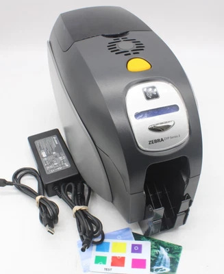 Zebra ZXP Series 3 ID Card Printer Z31-00000200US00 w/ NEW RIBBON & POWER SUPPLY - Image 1 of 4