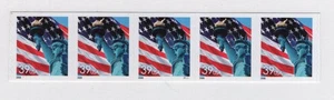 2005 39 cent Liberty Plate number coil Strip of 5, #P1111, Scott #3970, NH - Picture 1 of 1