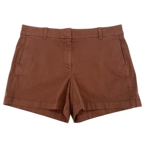 Pantalones Cortos Chinos Elásticos J.Crew Para Mujer Talla 12 Marrón 4" H5806 Nuevos con Etiquetas - Imagen 1 de 14