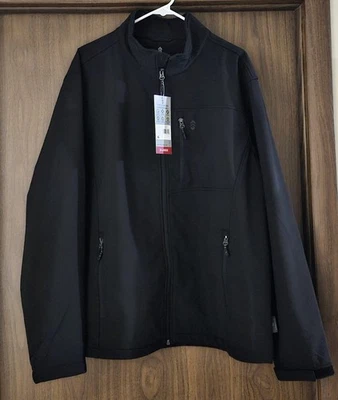 Chaqueta para hombre XL NUEVA Free Country Super Softshell ~ Negra ~ Con etiquetas ~ 44-48 XL Foto 1 de 4