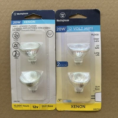 Westinghouse 20 Watts MR11 12 Volt  Xenon Bulb  230 Lumens Decorative  2 pk New - Image 1 of 2