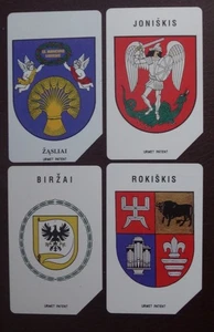 Lithuania small city logo Birzai, Joniski,Rokiski,Zaslai phonecards - Picture 1 of 2