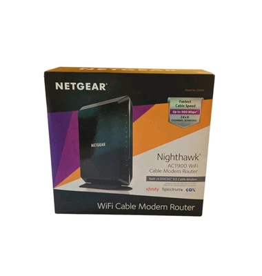 Netgear C6900 Nighthawk AC1900 WiFi Cable Modem Router Dual Band Wired Wireless - Image 1 of 4