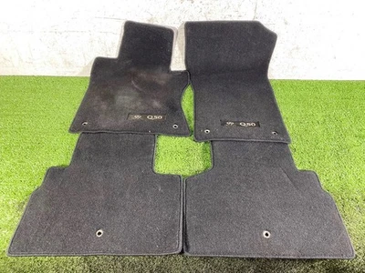 JUEGO DE 4 ALFOMBRILLAS INTERIORES DELANTERAS TRASERAS IZQUIERDA DERECHA INFINITI Q50 14-17 OEM Foto 1 de 4