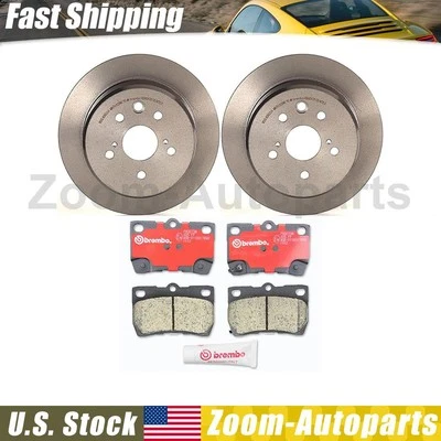 Kit de pastillas de freno rotores de freno traseros Brembo OE para 2006-2011 2012 2013 Lexus IS250 Foto 1 de 4