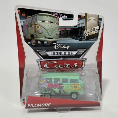 2013 DISNEY Pixar World of CARS FILLMORE Radiator Springs 10/15 VW Bus  - Image 1 of 3