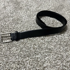 Cintura uomo Ermenegildo Zegna in pelle nera taglia 42 ottime condizioni 110/125 - Foto 1 di 6