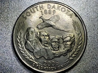 💥2006-P South Dakota Quarter.  Several Error Obverse And Reverse. Cud Errors.💥 - Image 1 of 4