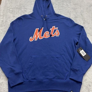 Sudadera con Capucha Marca MLB 47 New York Mets Talla XL Pullover Azul - Imagen 1 de 7