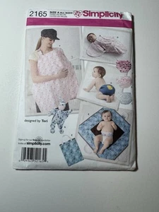 2011 Simplicity 2165 Pattern Diaper Cover Bunting Mat Nursing One Size Uncut 310 - Picture 1 of 4