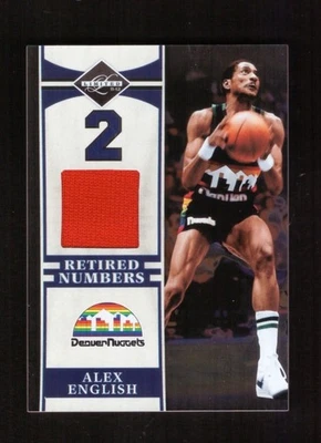 2011-12 Panini Limited Alex English Retired Numbers Materials Jersey 64/99 - Image 1 of 2