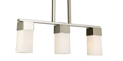 Eglo 202868A Nickel Ciara Springs 3-Light 24"W Linear Chandelier - Image 1 of 4