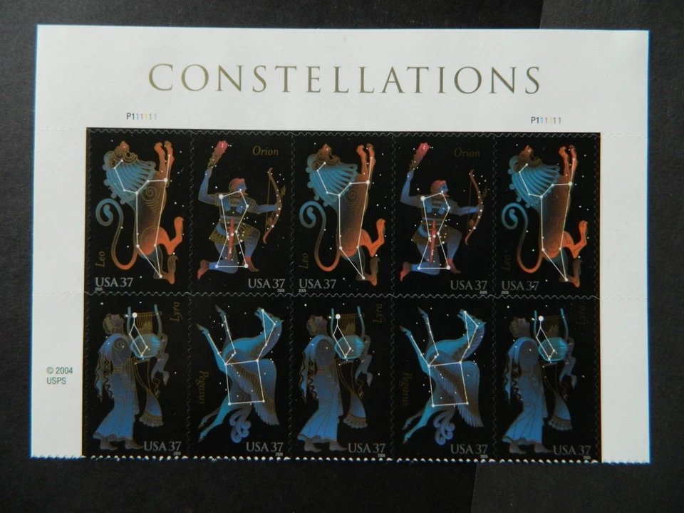 US  SC# 3945-8 37c Constellations Plate Block [10] MNH  FREE SHIPPING - Image 1 of 1