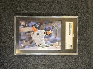 2017 AARON JUDGE (RC) SGC 100 Pristine Gold Topps Now #654 ~1stB - Picture 1 of 6