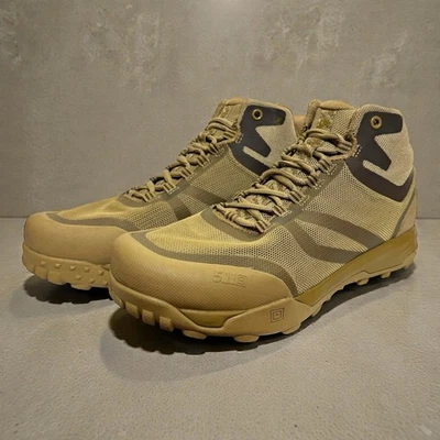 Botas tácticas 5.11 para hombre A/T Mid Coyote talla 10.5 militares de EE. UU. senderismo usadas una vez Foto 1 de 4