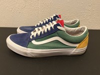 vans old skool yellow green blue