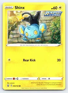 Tarjeta Pokémon Shinx 046/163 estilos de batalla comunes - casi nueva - Imagen 1 de 2